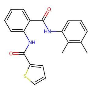 N-[2-[(2,3-dimethylphenyl)carbamoyl]phenyl]thiophene-2-carboxamide structure