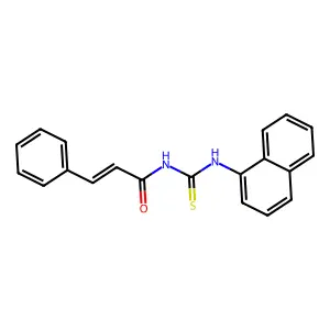 (E)-N-(naphthalen-1-ylcarbamothioyl)-3-phenylprop-2-enamide structure