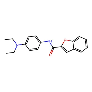 N-[4-(diethylamino)phenyl]-1-benzofuran-2-carboxamide structure