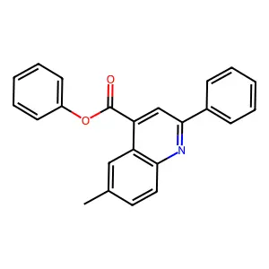 Phenyl 6-methyl-2-phenylquinoline-4-carboxylate structure