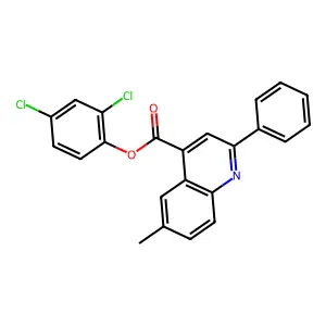 2,4-Dichlorophenyl 6-methyl-2-phenylquinoline-4-carboxylate structure