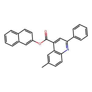 Naphthalen-2-yl 6-methyl-2-phenylquinoline-4-carboxylate structure