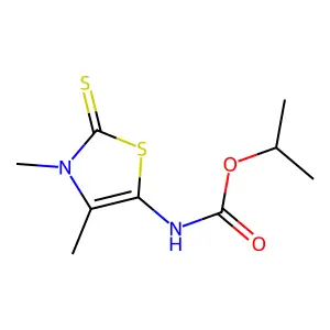 (3,4-Dimethyl-2-thioxo-2,3-dihydro-thiazol-5-yl)-carbamic acid isopropyl ester structure