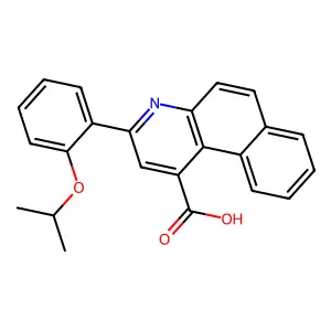 3-(2-Isopropoxyphenyl)benzo[f]quinoline-1-carboxylic acid structure