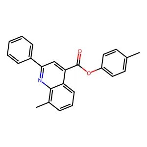 4-Methylphenyl 8-methyl-2-phenyl-4-quinolinecarboxylate structure
