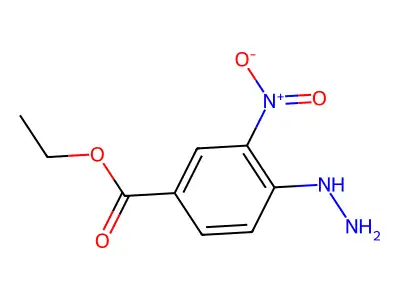 Ethyl 4-hydrazinyl-3-nitrobenzoate structure