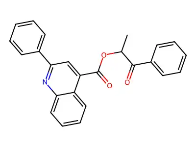 1-Oxo-1-phenylpropan-2-yl 2-phenylquinoline-4-carboxylate structure