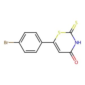 6-(4-Bromophenyl)-2-sulfanylidene-1,3-thiazin-4-one structure