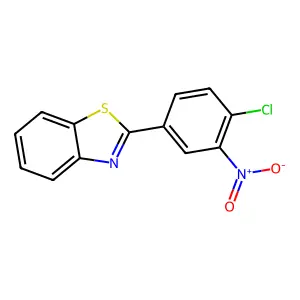 2-(4-Chloro-3-nitrophenyl)-1,3-benzothiazole structure