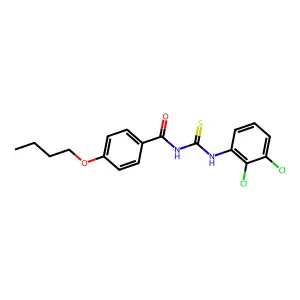 4-butoxy-N-[(2,3-dichlorophenyl)carbamothioyl]benzamide structure