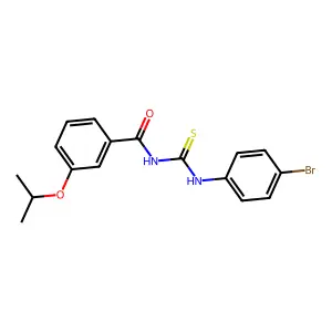 N-[(4-bromophenyl)carbamothioyl]-3-propan-2-yloxybenzamide structure
