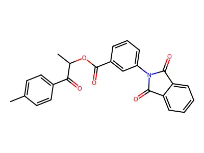 [1-(4-Methylphenyl)-1-oxopropan-2-yl] 3-(1,3-dioxoisoindol-2-yl)benzoate structure