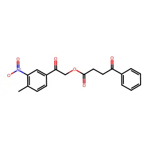 2-(4-Methyl-3-nitrophenyl)-2-oxoethyl 4-oxo-4-phenylbutanoate structure