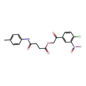 2-(4-Chloro-3-nitrophenyl)-2-oxoethyl 4-[(4-methylphenyl)amino]-4-oxobutanoate structure