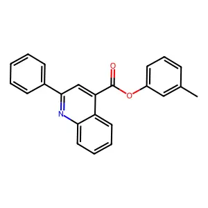 3-Methylphenyl 2-phenyl-4-quinolinecarboxylate structure