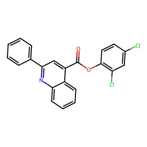 2,4-Dichlorophenyl 2-phenyl-4-quinolinecarboxylate structure