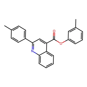 3-Methylphenyl 2-(4-methylphenyl)-4-quinolinecarboxylate structure
