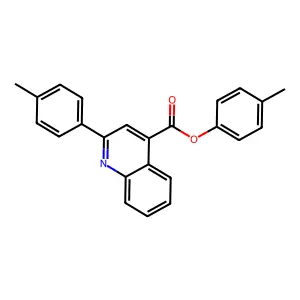 4-Methylphenyl 2-(4-methylphenyl)-4-quinolinecarboxylate structure
