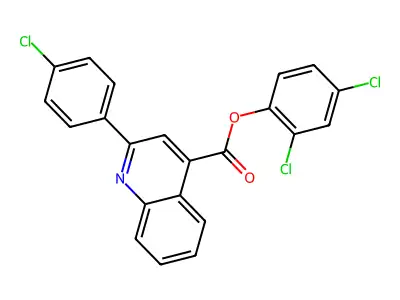 2,4-Dichlorophenyl 2-(4-chlorophenyl)-4-quinolinecarboxylate structure