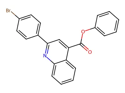 Phenyl 2-(4-bromophenyl)quinoline-4-carboxylate structure