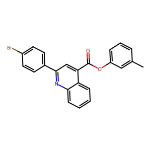 3-Methylphenyl 2-(4-bromophenyl)-4-quinolinecarboxylate structure