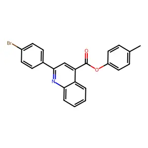 4-Methylphenyl 2-(4-bromophenyl)-4-quinolinecarboxylate structure