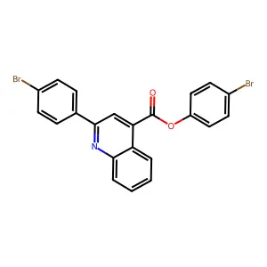 4-Bromophenyl 2-(4-bromophenyl)-4-quinolinecarboxylate structure