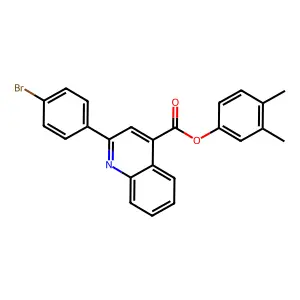 3,4-Dimethylphenyl 2-(4-bromophenyl)-4-quinolinecarboxylate structure