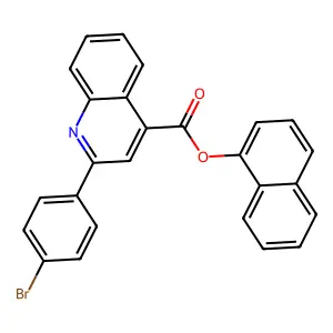 1-Naphthyl 2-(4-bromophenyl)-4-quinolinecarboxylate structure