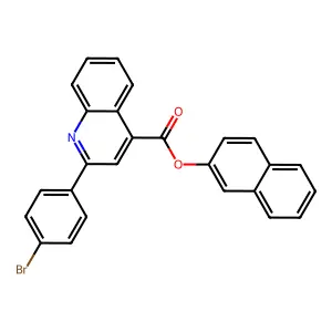 2-Naphthyl 2-(4-bromophenyl)-4-quinolinecarboxylate structure