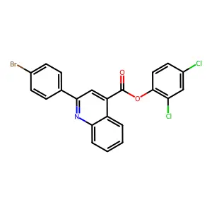 2,4-Dichlorophenyl 2-(4-bromophenyl)-4-quinolinecarboxylate structure