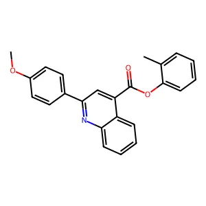 2-Methylphenyl 2-(4-methoxyphenyl)quinoline-4-carboxylate structure