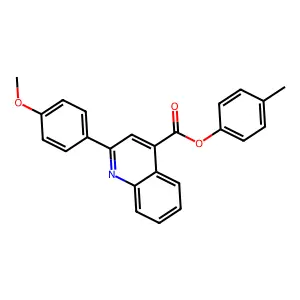 4-Methylphenyl 2-(4-methoxyphenyl)-4-quinolinecarboxylate structure