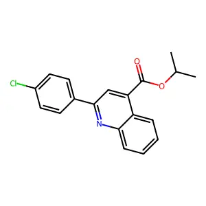 Isopropyl 2-(4-chlorophenyl)-4-quinolinecarboxylate structure