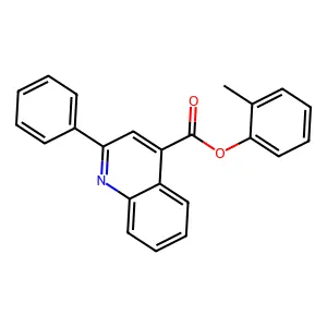 2-Methylphenyl 2-phenyl-4-quinolinecarboxylate structure