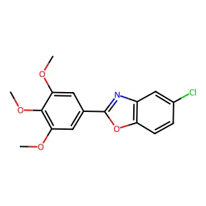 5-Chloro-2-(3,4,5-trimethoxyphenyl)-1,3-benzoxazole structure