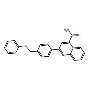 2-[4-(Phenoxymethyl)phenyl]quinoline-4-carboxamide structure