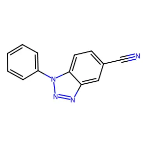 1-Phenylbenzotriazole-5-carbonitrile structure
