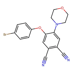 4-(4-Bromophenoxy)-5-(4-morpholinyl)phthalonitrile structure