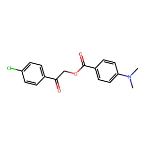 2-(4-Chlorophenyl)-2-oxoethyl 4-(dimethylamino)benzoate structure