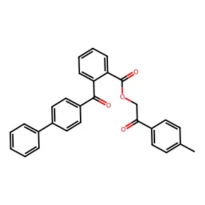 [2-(4-Methylphenyl)-2-oxoethyl] 2-(4-phenylbenzoyl)benzoate structure