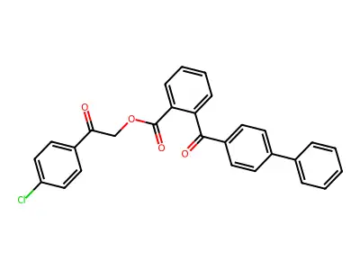 [2-(4-Chlorophenyl)-2-oxoethyl] 2-(4-phenylbenzoyl)benzoate structure