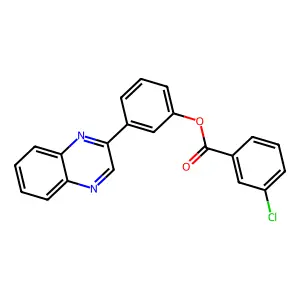 3-(2-Quinoxalinyl)phenyl 3-chlorobenzoate structure