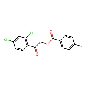 2-(2,4-Dichlorophenyl)-2-oxoethyl 4-methylbenzoate structure