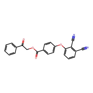 2-Oxo-2-phenylethyl 4-(2,3-dicyanophenoxy)benzoate structure