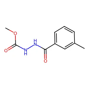 Methyl 2-(3-methylbenzoyl)hydrazinecarboxylate structure