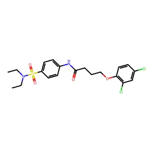 4-(2,4-dichlorophenoxy)-N-[4-(diethylsulfamoyl)phenyl]butanamide structure
