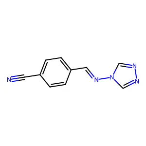 4-[(4-cyanobenzylidene)amino]-4H-1,2,4-triazole structure
