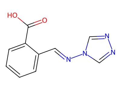 2-{[(4H-1,2,4-Triazol-4-yl)imino]methyl}benzoic acid structure