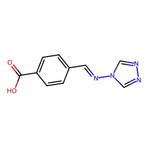 4-[(4H-1,2,4-Triazol-4-ylimino)methyl]benzoic acid structure